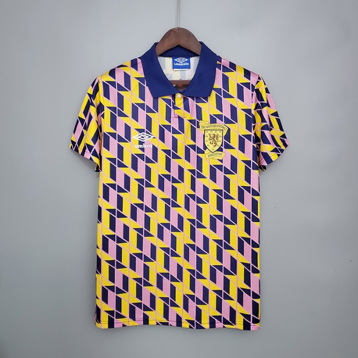 Retro Scotland 1988/89 third away version short sleeve training suit-2916976