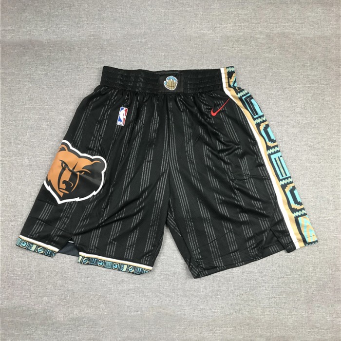 Memphis Grizzlies new black city version shorts-4737239