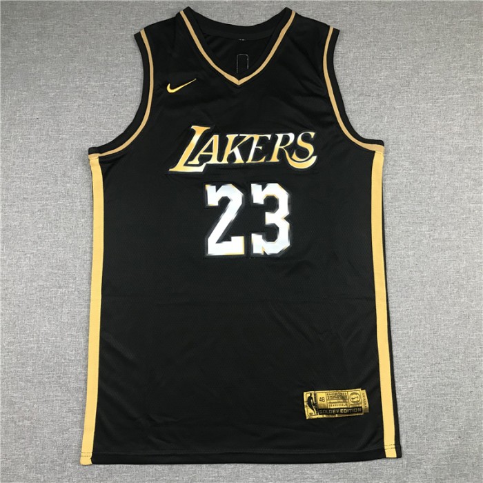 Los Angeles Lakers #23 New Black Gold-579614
