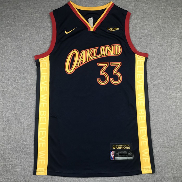 Golden State Warriors #33 New Dark Blue City Version-8714867