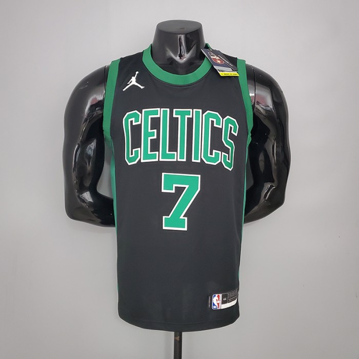 BROWN#7 Celtics White Jordan theme black NBA jersey-5514394