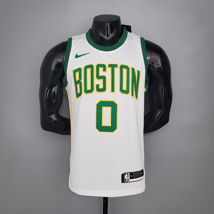 TATUM #0 Celtics White Platinum Limited NBA jersey-5748759