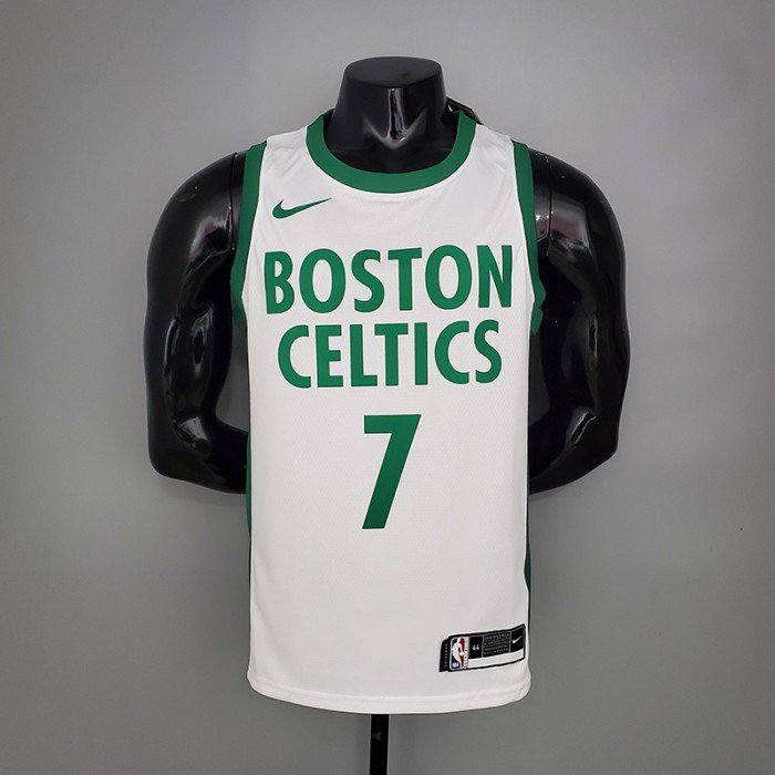 BROWN#7 Celtics White City Edition NBA jersey-5652698