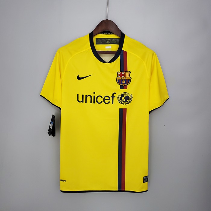 Retro Barcelona 08/09 away short sleeve training suit-4802760