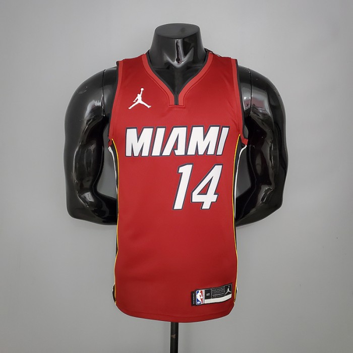 New Miami Heat Jordan HERRO#14 Burgundy NBA Jersey-990438