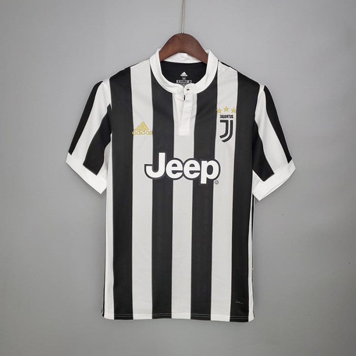 Retro Juventus 17/18 home short sleeve training suit-8296801