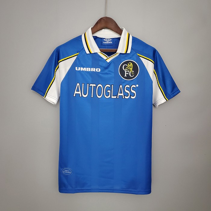 Retro Chelsea 97/99 home short sleeve training suit-2892397