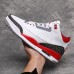 Air Jordan 3 AJ3 Running Shoes-White/Red_41328
