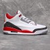 Air Jordan 3 AJ3 Running Shoes-White/Red_41328