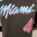 OLADIPO#4 Miami Heat black NBA jersey