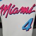 OLADIPO#4 Miami Heat White NBA jersey