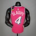 OLADIPO#4 Miami Heat pink NBA jersey