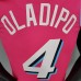 OLADIPO#4 Miami Heat pink NBA jersey
