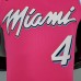 OLADIPO#4 Miami Heat pink NBA jersey