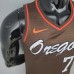 2021 ROY#7 Trail Blazers City Edition Brown NBA Jersey