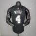 New WHITE#4 season Spurs City Edition black NBA jersey
