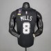 New MILLS#8 season Spurs City Edition black NBA jersey