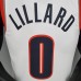 2021 LILLARD#0 Trail Blazers Home White NBA Jersey