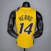 2021 HERRO#14 Heat Bonus Edition Yellow NBA Jersey