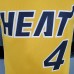 2021 OLADIPO#4 Heat Bonus Edition Yellow NBA Jersey