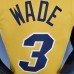 2021 WADE#3 Heat Bonus Edition Yellow NBA Jersey