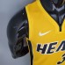 2021 WADE#3 Heat Bonus Edition Yellow NBA Jersey