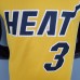 2021 WADE#3 Heat Bonus Edition Yellow NBA Jersey