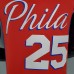 2021 SIMMONS#25 76ers Jordan Themed Red NBA Jersey