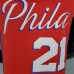 2021 EMBIID#21 76ers Jordan Themed Red NBA Jersey