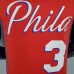 2021 IVERSON#3 76ers Jordan Themed Red NBA Jersey