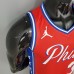 2021 IVERSON#3 76ers Jordan Themed Red NBA Jersey