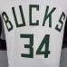 2021 Antetokounmpo #34 BUCKS Home White NBA Jersey