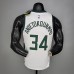 2021 Antetokounmpo #34 BUCKS Home White NBA Jersey