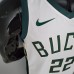 2021 MIDDLETON#22 BUCKS Home White NBA Jersey