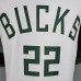 2021 MIDDLETON#22 BUCKS Home White NBA Jersey