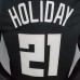 HOLIDOAY#21 Bucks Black NBA jersey