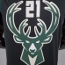 HOLIDOAY#21 Bucks Black NBA jersey