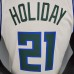 HOLIDOAY#21 Bucks Beige NBA jersey