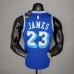 2021 James #23 Lakers Retro Blue NBA Jersey