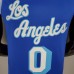 2021 KUZMA #0 Lakers Retro Blue NBA Jersey