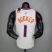 BOOKER#1 Phoenix Suns White NBA Jersey