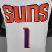 BOOKER#1 Phoenix Suns White NBA Jersey