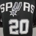 GINOBILI#20 Spurs Black NBA Jersey