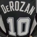 DeROZAN#10 Spurs Spurs Black NBA Jersey