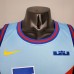 James#6 Slam dunk version blue NBA jersey