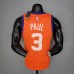 2021 PAUL#3 Suns Jordan Theme Orange NBA Jersey