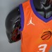 2021 PAUL#3 Suns Jordan Theme Orange NBA Jersey