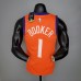 2021 BOOKER#1 Suns Jordan Theme Orange NBA Jersey