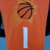 2021 BOOKER#1 Suns Jordan Theme Orange NBA Jersey