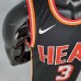 2018 WADE#3 Heat Retro Night Black NBA Jersey